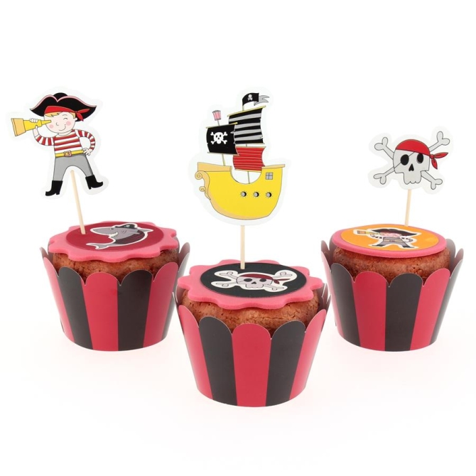 Kit Cupcake Color Pirata - Reciclable 