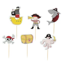 Kit Cupcake Color Pirata - Reciclable. n1