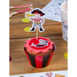 Kit Cupcake Color Pirata - Reciclable. n2