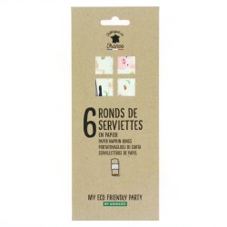 6 anillos de servilleta Animales de la Granja - Reciclables. n5