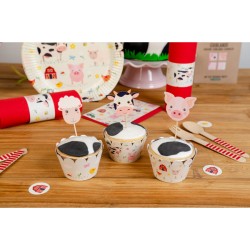 Kit Cupcake Animal Granja - Reciclable. n2