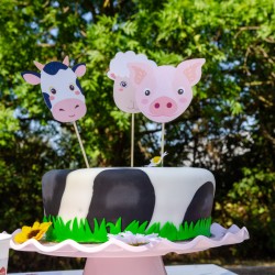 Cakes toppers Animales de la Granja - reciclables. n2