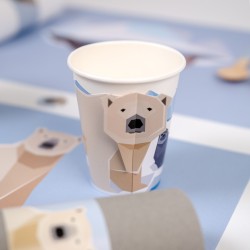 6 Vasos Animales Polares - Reciclables. n2