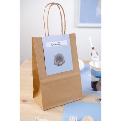 6 bolsas de regalo de animales polares - reciclables. n2