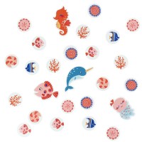 Confeti Sirena Coral - Reciclable