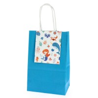 Contiene : 1 x 6 Bolsas de Regalo Sirena Coral - Reciclables