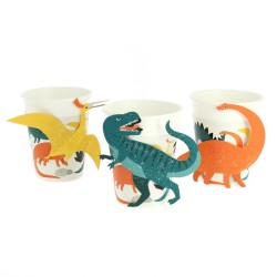 6 Vasos Dinosaurios - Reciclables. n3