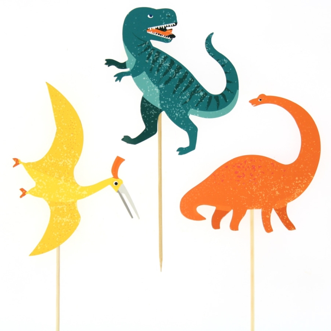 Cakes toppers Dinosaurios - Reciclables 