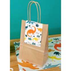 6 bolsas de regalo Dinosaurios - Reciclables. n1
