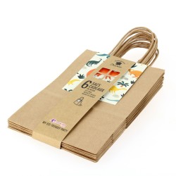 6 bolsas de regalo Dinosaurios - Reciclables. n3