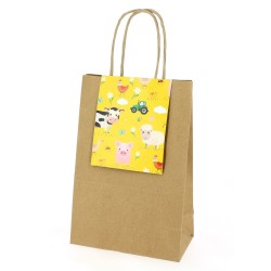 6 bolsas de regalo Animales de granja - Reciclables. n°2