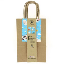 6 bolsas de regalo Animales de granja - Reciclables. n°6