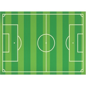 Decoraci�n para tarta Campo de F�tbol (29 � 20 cm) - Oblea