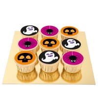 9 Cupcakes de Halloween - Chocolate