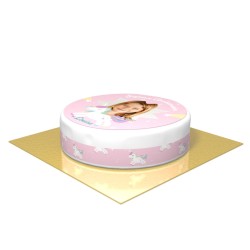 Tarta Unicornio Estrella Personalizable -  20 cm. n1