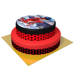 Pastel de Ladybug - 2 capas. n1