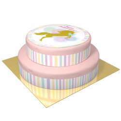 Tarta Unicornio Dorado - 2 niveles. n1