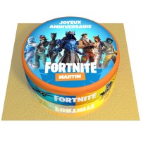 Tarta Fortnite personalizable -  20 cm Fresa