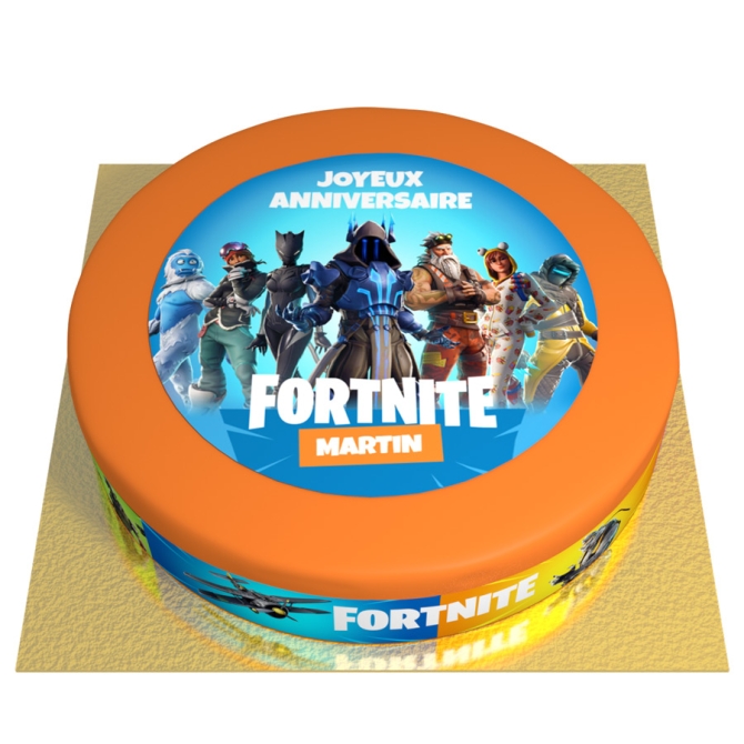 Tarta Fortnite personalizable -  26 cm 