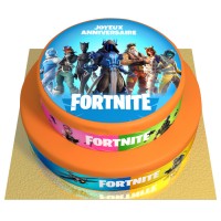 Tarta Fortnite - 2 capas