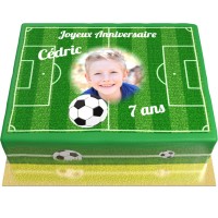 Tarta Ftbol Personalizable - 26 x 20 cm Chocolate