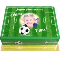 Tarta Ftbol Personalizable - 26 x 20 cm Vainilla