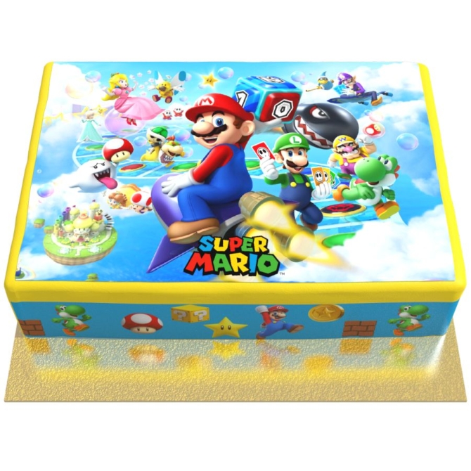 Tarta Super Mario - 26 x 20 cm 