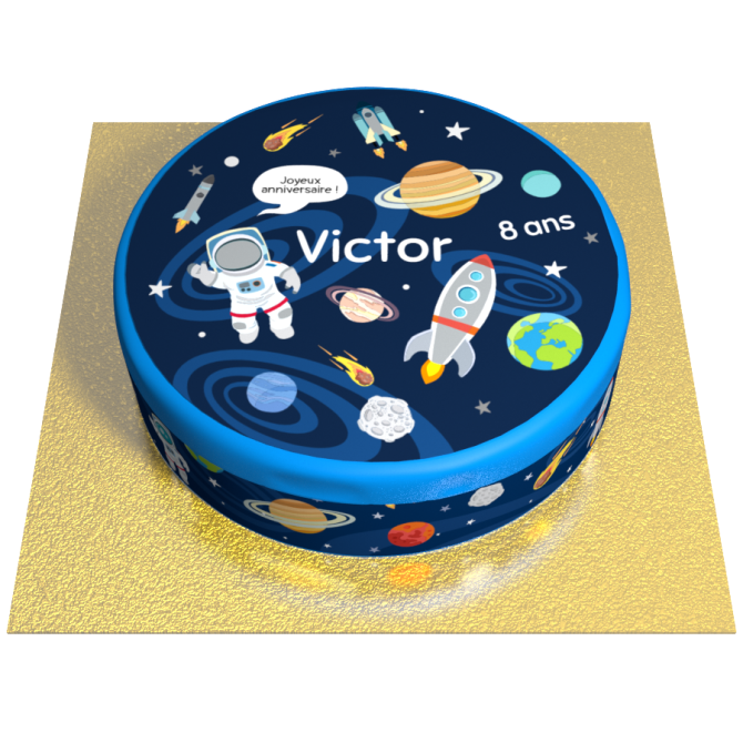 Tarta Espacio personalizable -  20 cm 