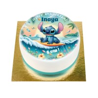 BuenoCake Stitch Hawaii personalizable -  14 cm