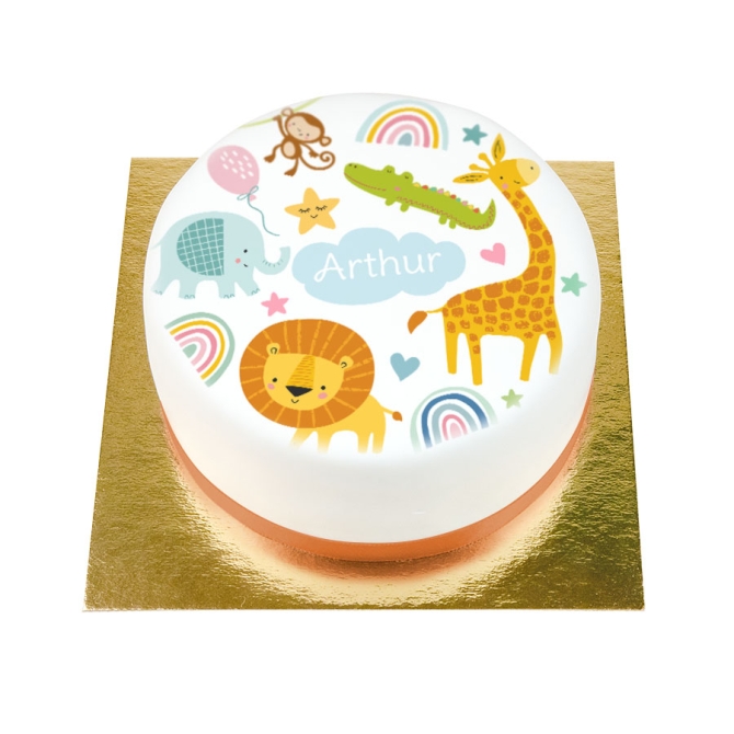 BuenoCake Baby Jungle personalizable -  14 cm 