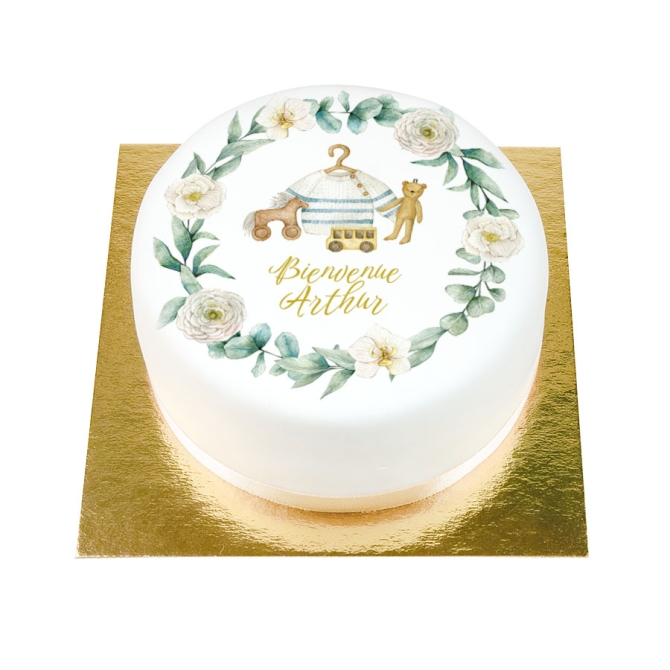 BuenoCake Chico de bienvenida - personalizable -  14 cm 