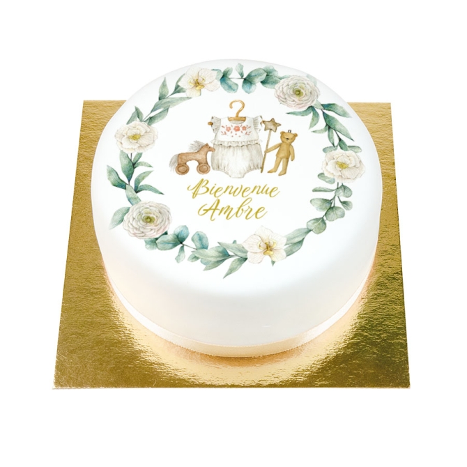 BuenoCake Chica de bienvenida - personalizable -  14 cm 