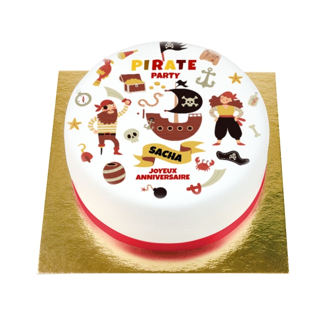 BuenoCake Pirata - personalizable -  14 cm 