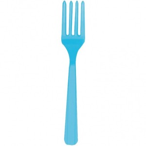 10 tenedores azul caribeo