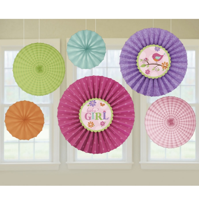 6 Abanicos Decorativos Beb Nia 