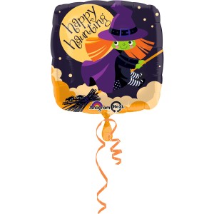 Escoba Bruja Globo Mylar