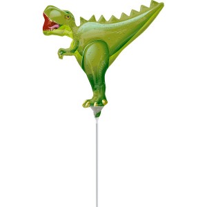 Globo en Varilla Silueta Dino T-Rex