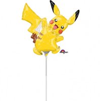 Globo sobre Varilla Pikachu Pokemon (29 cm)