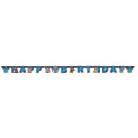 Contiene : 1 x Guirnalda Feliz Cumpleaños Patrulla Canina Friends (2,40m)