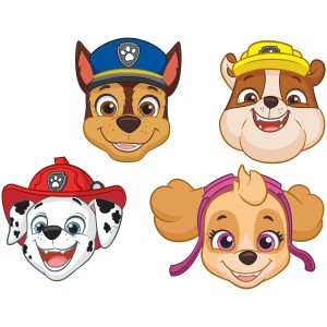 8 mscaras de los amigos de la Patrulla Canina