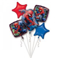 Ramo de 5 Globos Spiderman (43, 48 y 73 cm)