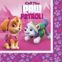 16 Servilletas Patrulla Canina Rosa