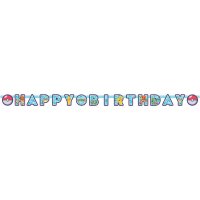 Guirnalda de feliz cumpleaos Pokmon Friends (2,18 m)