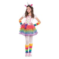 Disfraz de Miss Unicorn Rainbow Talla 3-4 aos