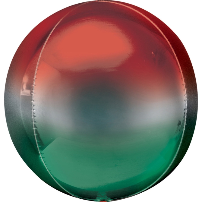 Globo Ombr Orbz Verde / Rojo 