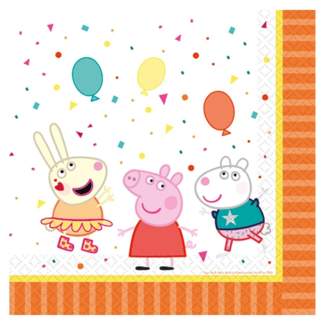 16 Servilletas - Fiesta Peppa Pig 