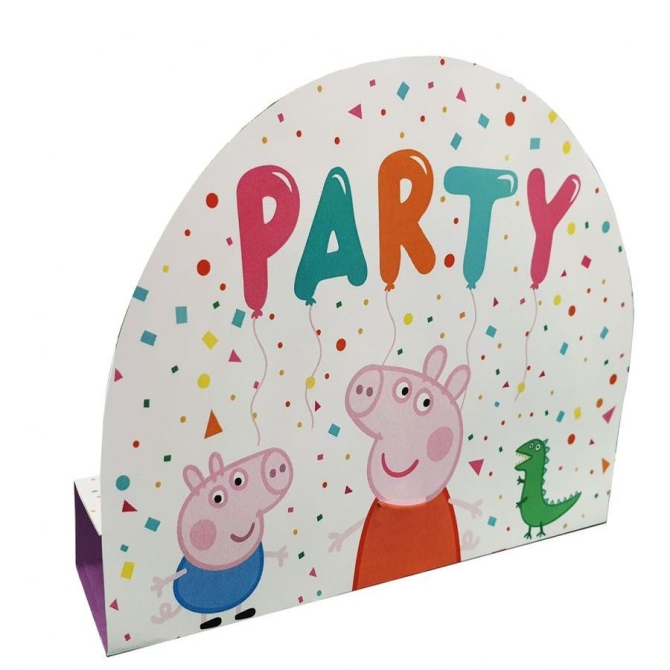 8 Invitaciones - Fiesta Peppa Pig 