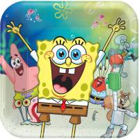 8 platos de Bob Esponja