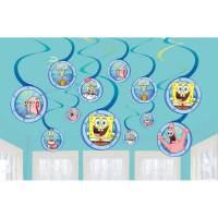 Contiene : 1 x 12 Guirnaldas Espirales Bob Esponja