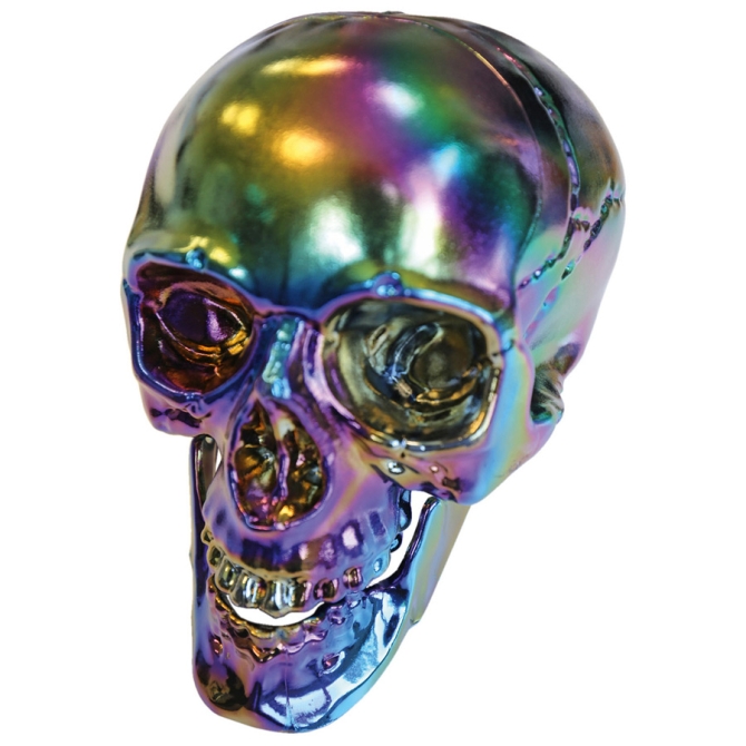 Decoracin reflectante calavera esqueleto 